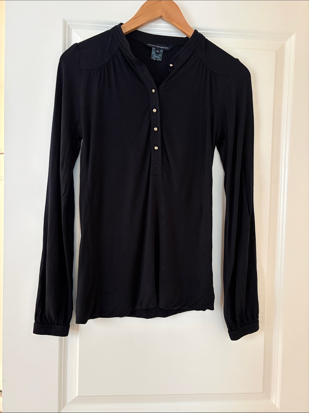 French Connection Black Long-Sleeve top